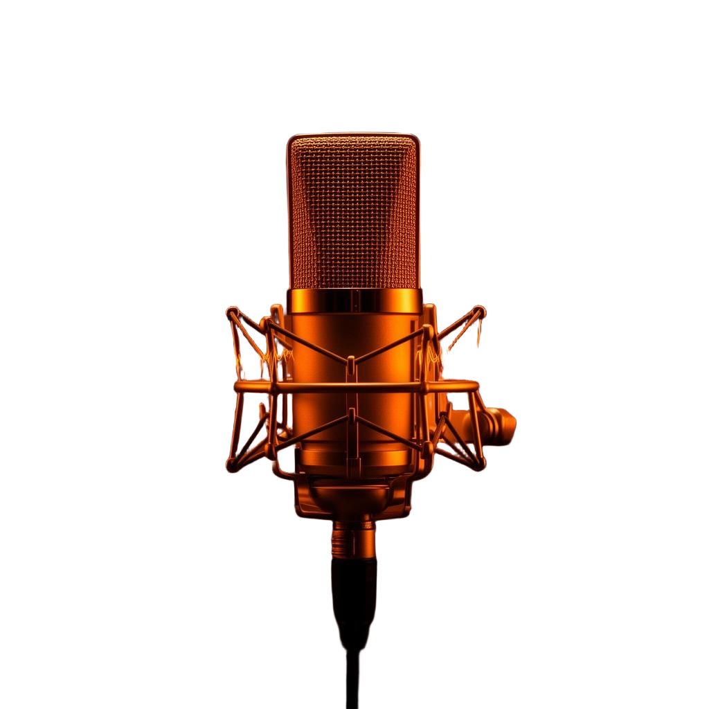 Microfone de estúdio de rádio